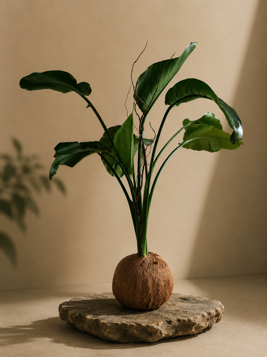 Kokedama Palma Viajera